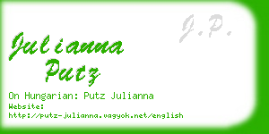 julianna putz business card